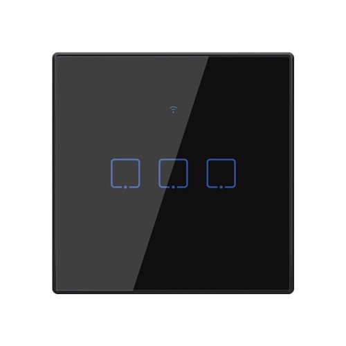 TX2-195024 WI-FI SMART SWITCH BLACK, TRIPPLE EU TYPE