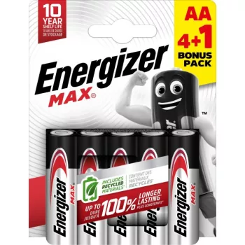 Energizer Max Alkáli Ceruza Elem AA B4+1