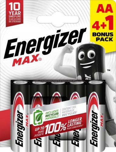 Energizer Max Alkáli Ceruza Elem AA B4+1