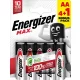 Energizer Max Alkáli Ceruza Elem AA B4+1