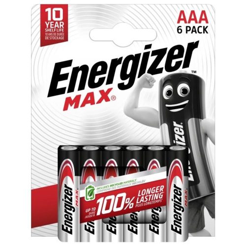 Energizer Max Alkáli Mikro Elem AAA B6