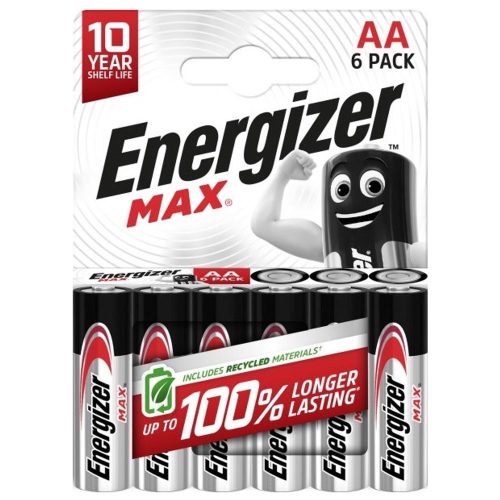 Energizer Max Alkáli Ceruza Elem AA B6