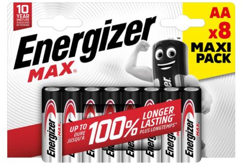 Energizer Max Alkáli Ceruza Elem AA B8