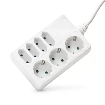 Entac M1 Elosztó 7 Foglalat 3x16A 4x2.5A 1,5m 3G1.5