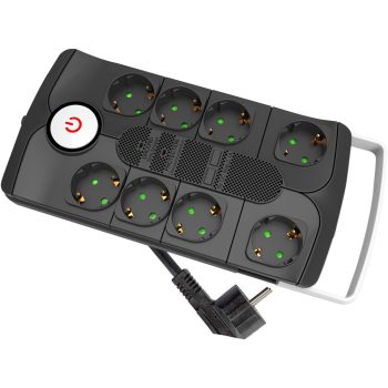   Entac SP Elosztó 8 Foglalat Kapcsolóval Túlfesz. védelemmel 1.5m 3G1.5