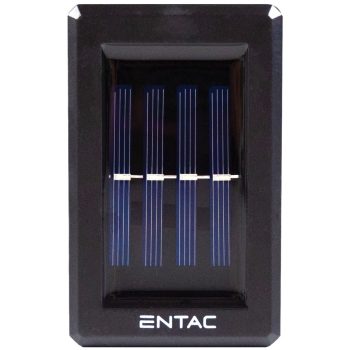   Entac Napelemes Műanyag Fali lámpa 1W 2 irányú világítás meleg fehér