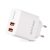 Entac Hálózati töltő, 2xUSB, 12W, fehér