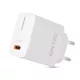 Entac Hálózati gyorstöltő PD, USB-C, 20W, fehér