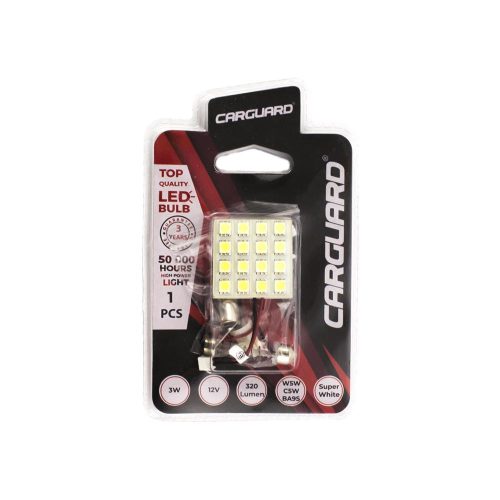Autós LED - CLD314 - 35 x 35 mm (W5W, C5W, BA9S) - 320 lm - can-bus - SMD - 3W - 12V