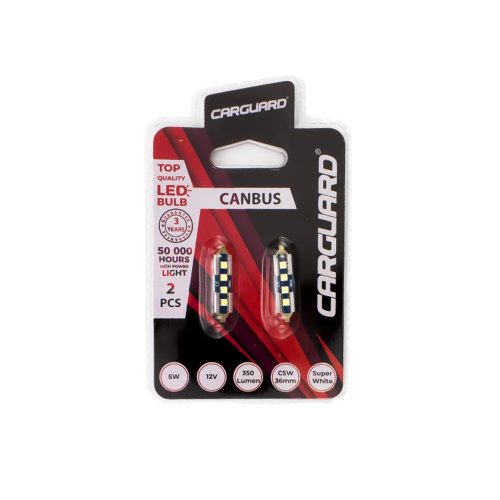 Autós LED - CAN137 - sofita 39 mm - 450 lm - can-bus - SMD - 5W - 2 db / bliszter