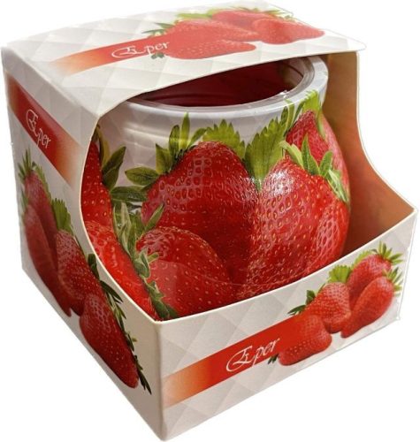 Illatgyertya Poharas Eper 70g