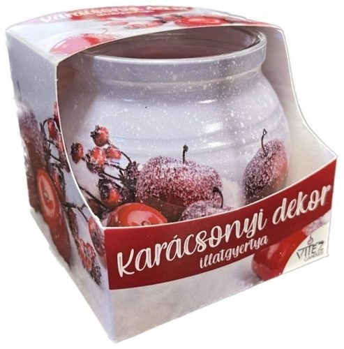 Illatgyertya Poharas Karácsonyi Dekor 2 70g