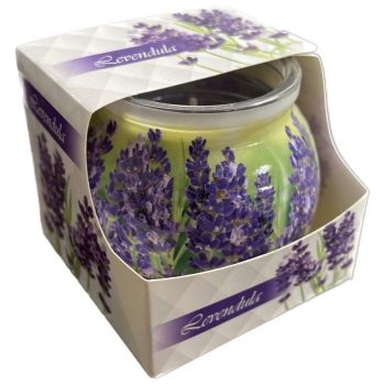 Illatgyertya Poharas Levendula 70g