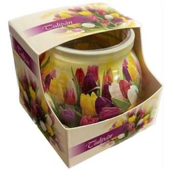 Illatgyertya Poharas Tulipán 70g