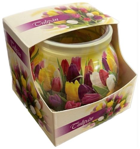 Illatgyertya Poharas Tulipán 70g