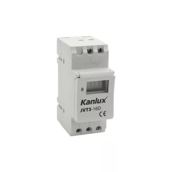   Kanlux TH35 sínre szerelhető elektronikus időkapcsoló ITS JVT3 / JVT3-16AS időkapcsoló