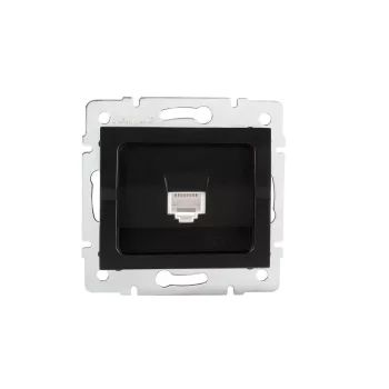   Kanlux Szimpla számítógép-csatlakozó (RJ45Cat 6 Jack) MOWION LOGI 02-1400 / LOGI 02-1400-042 fek