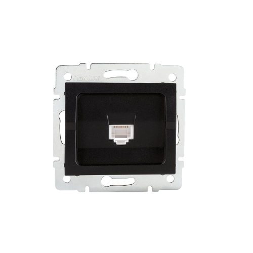 Kanlux Szimpla számítógép-csatlakozó (RJ45Cat 6 Jack) MOWION LOGI 02-1400 / LOGI 02-1400-042 fek