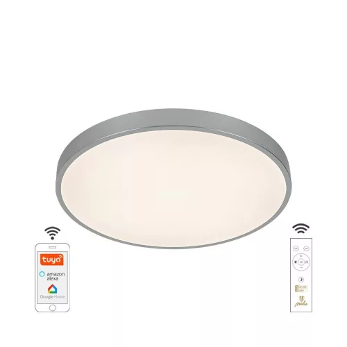Nedes LED mennyezeti lámpa opál+távvezérlő+Wifi 48W - LC902AS/SI