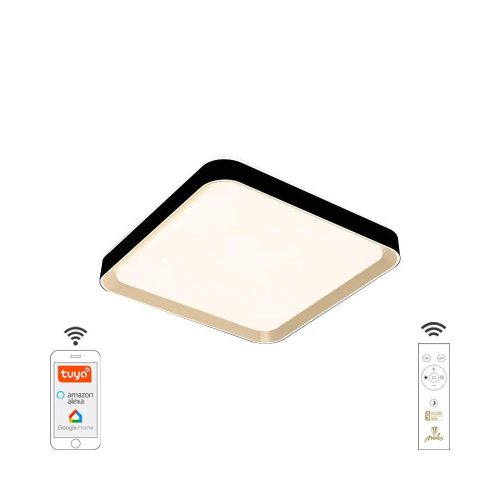Nedes LED mennyezeti lámpa opál+távvezérlő+Wifi 48W - LC902MB/S