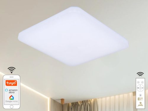 NEDES LED mennyezeti lámpa OPAL + távvezérlő + Wifi 48W - LC902S/S