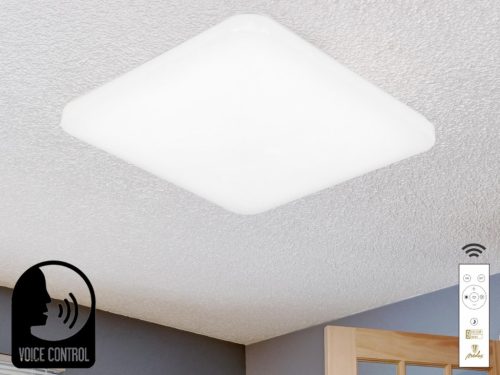 NEDES LED mennyezeti lámpa OPAL + távvezérlő + HANGVEZÉRLÉS 48W - LC902S/SV