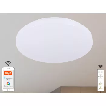   NEDES LED mennyezeti lámpa OPAL + távvezérlő + Wifi 48W - LC902S