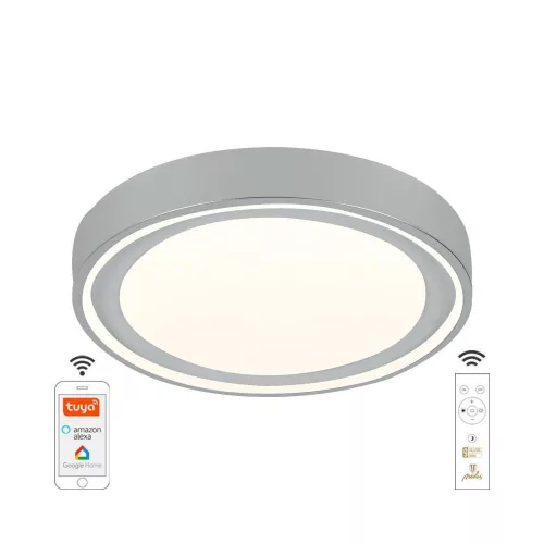 Nedes LED mennyezeti lámpa opál+távvezérlő+Wifi 48W - LC902SS