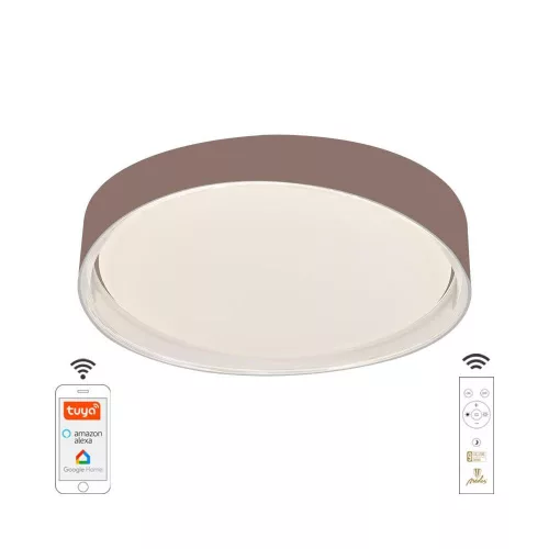Nedes LED mennyezeti lámpa opál+távvezérlő+Wifi 48W - LC902Y