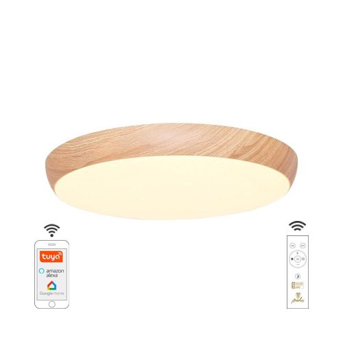 Nedes LED mennyezeti lámpa opál+távvezérlő+Wifi 48W - LC942W