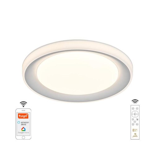 Nedes LED mennyezeti lámpa opál+RGB+CCT+távvezérlő+Wifi 24W - LC951U