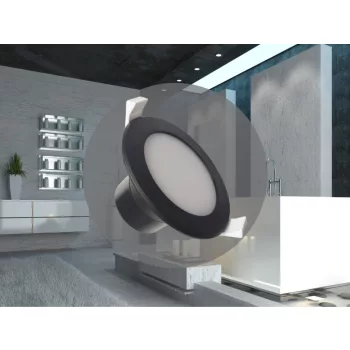 NEDES LED fény 7W/IP44/DR01/SMD/4000K/BK - LDL153/B