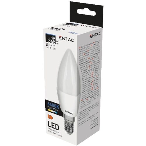 AVIDE Entac Led Candle E14 4W Cw 6400K