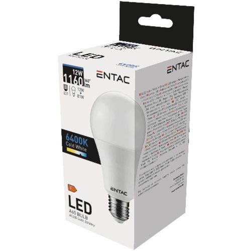 AVIDE Entac Led Globe E27 12W Cw 6400K