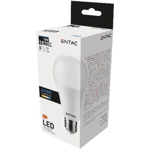 AVIDE Entac Led Globe E27 18W Cw 6400K