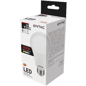 AVIDE Entac Led Globe E27 8W Ww 3000K