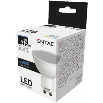 AVIDE Entac Led Spot Wide Angle Gu10 4W Cw 6400K