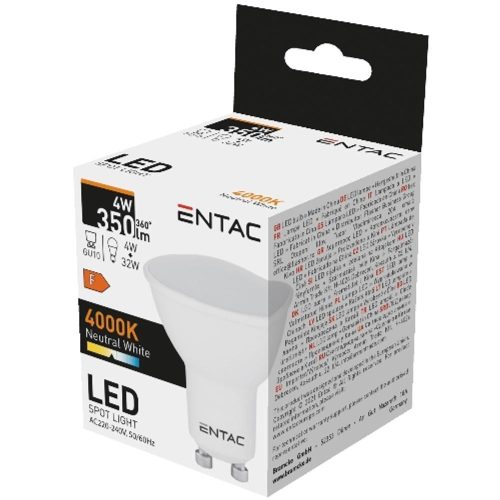 AVIDE Entac Led Spot Wide Angle Gu10 4W Nw 4000K