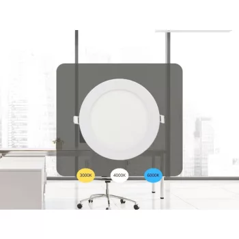   NEDES LED beépített panel 12W / PR / SMD / 3000K - 4000K - 6000K / WH - LPL133