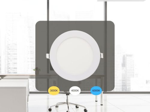 NEDES LED beépített panel 12W / PR / SMD / 3000K - 4000K - 6000K / WH - LPL133