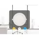 NEDES LED beépített panel 12W / PR / SMD / 3000K - 4000K - 6000K / WH - LPL133