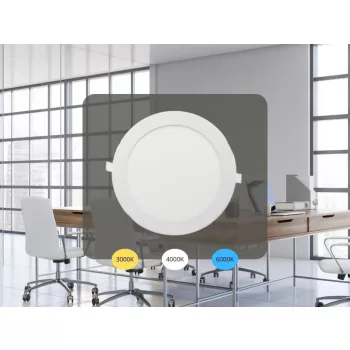   NEDES LED beépített panel 18W / PR / SMD / 3000K - 4000K - 6000K / WH - LPL134