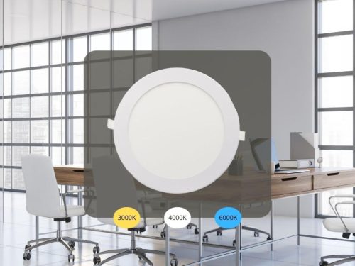 NEDES LED beépített panel 18W / PR / SMD / 3000K - 4000K - 6000K / WH - LPL134