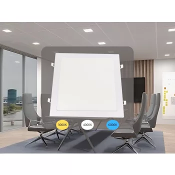   NEDES LED beépített panel 24W / PS / SMD / 3000K - 4000K - 6000K / WH - LPL235