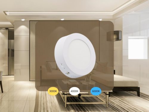 NEDES LED panel falon kívüli 6W / PRSF / SMD / 3000K - 4000K - 6000K / WH - LPL331