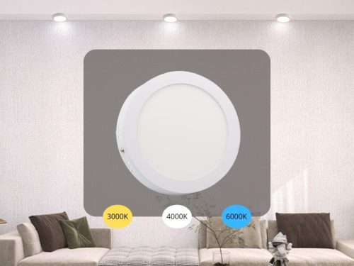 NEDES LED panel falon kívüli 12W / PRSF / SMD / 3000K - 4000K - 6000K / WH - LPL333