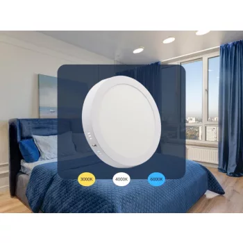   NEDES LED panel falon kívüli 18W / PRSF / SMD / 3000K - 4000K - 6000K / WH - LPL334