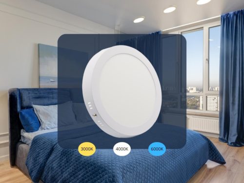 NEDES LED panel falon kívüli 18W / PRSF / SMD / 3000K - 4000K - 6000K / WH - LPL334
