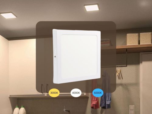NEDES LED panel falon kívüli 18W / PSSF / SMD / 3000K - 4000K - 6000K / WH - LPL434