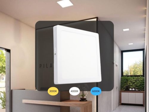 NEDES LED panel falon kívüli 24W / PSSF / SMD / 3000K - 4000K - 6000K / WH - LPL435